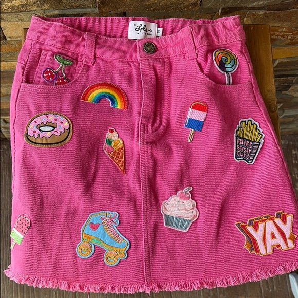 Lot of 2 Girls “Lola + the Boys” Pink Skirts Sz 12 NWT & Sz 10 Pre-loved - Picture 7 of 9